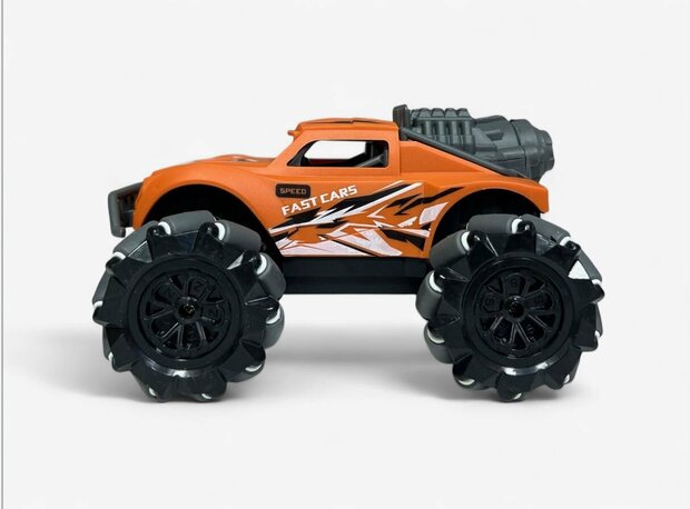 RC Auto Stunt Spray Auto - 6 Kanaal 4WD &ndash; Drift, Zijwaarts Rijden - LED Verlichting &amp; Mist Effect Mix3