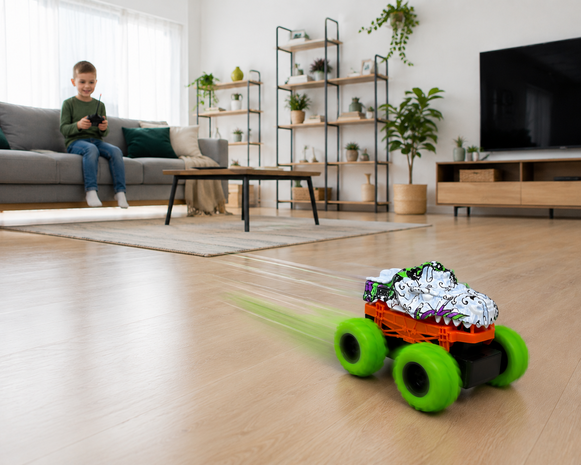 Mini Bestuurbare Raceauto - BEAST of PREY - RC CAR - Oplaadbaar + USB