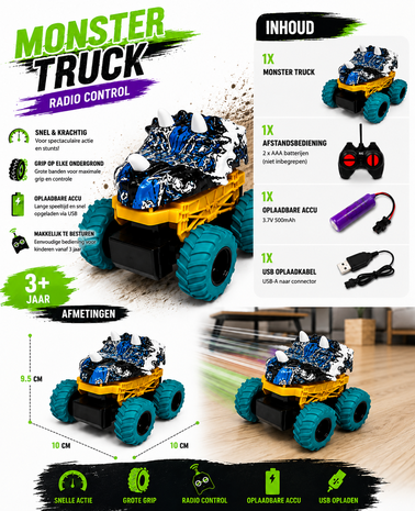 RC Mini Bestuurbare Raceauto - BEAST of PREY - RC CAR - Oplaadbaar + USB