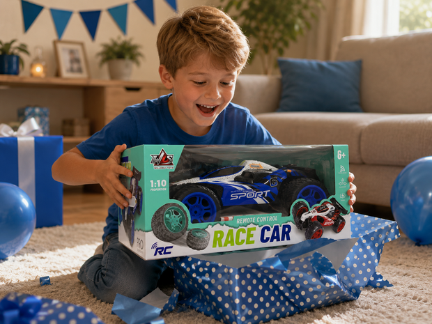 RC Race Buggy - 1:10 - bestuurbare Sportauto - Oplaadbaar - Red Racer
