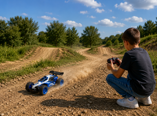 RC Race Buggy - 1:10 - bestuurbare Sportauto - Oplaadbaar - Red Racer