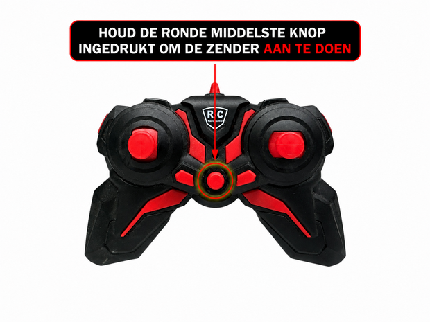 RC Race Buggy - 1:10 - bestuurbare Sportauto - Oplaadbaar - Red Racer mix