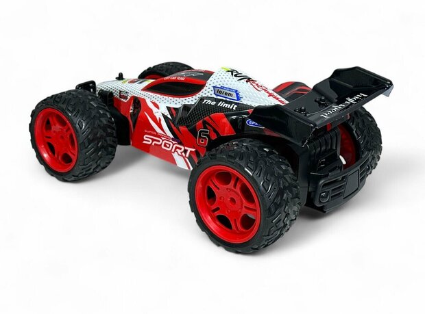 RC Race Buggy - 1:10 - bestuurbare Sportauto - Oplaadbaar - Red Racer mix