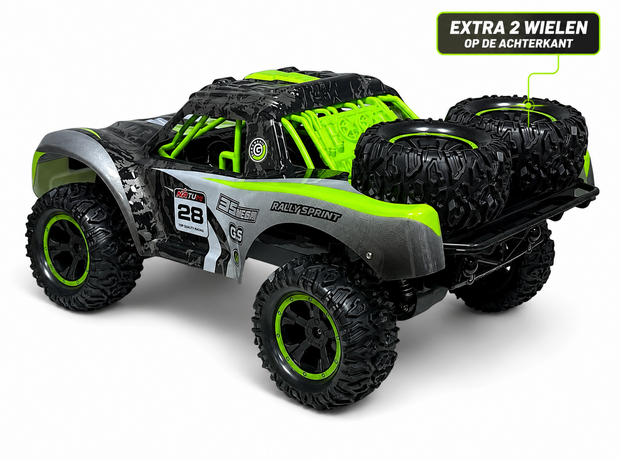 RC Auto Offroad Rally Sprint 35 Mega 1:10 &ndash; 42CM RC Auto  - Extra Reservewielen &amp; 2.4GHz 