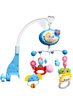 Muzikale Baby Mobiel met Projector, Muziek &amp; 360&deg; Rotatie en Timer IBI-IRN 