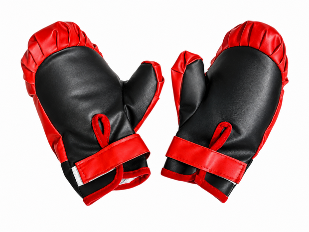 Kinder Bokszak Set met Bokshandschoenen &ndash; Rood/Zwart