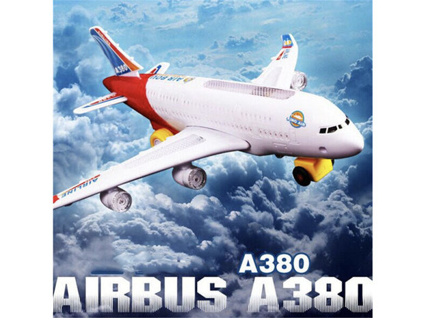 Avion jouet Airbus A380 -44cm