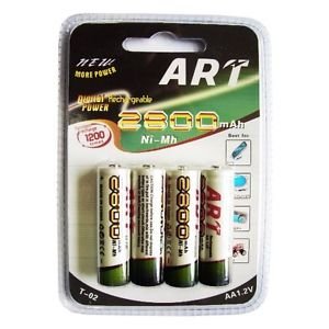 AA 1.2V OPLAADBAAR BATTERIJEN -2800 MAH -RECHARGEABLE ART