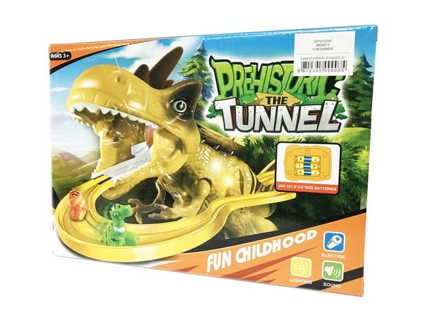 Prehistoric the Tunnel - Dinosaurus glijbaan tunnel speelgoed 30CM