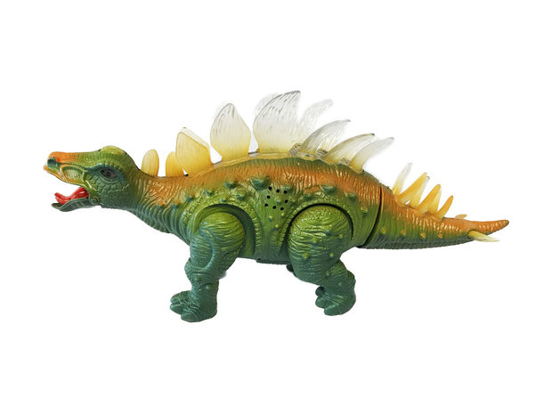 STEGOSAURUS - Dinosaurus met geluid en lichtjes 35CM