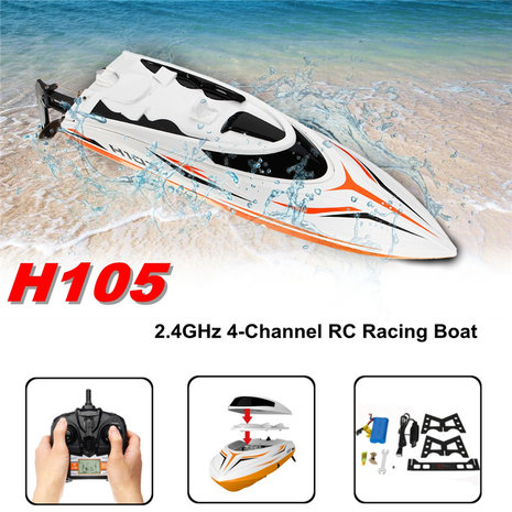 RC Race Boot H105- Water Wizard 2.4GHZ - Skytech SPEED 25KM (36CM)