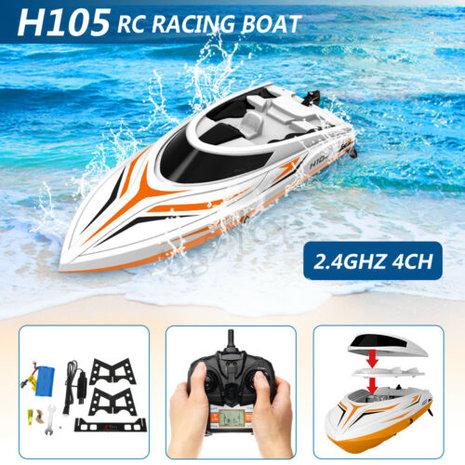 RC Race Boot H105- Water Wizard 2.4GHZ - Skytech SPEED 25KM (36CM)