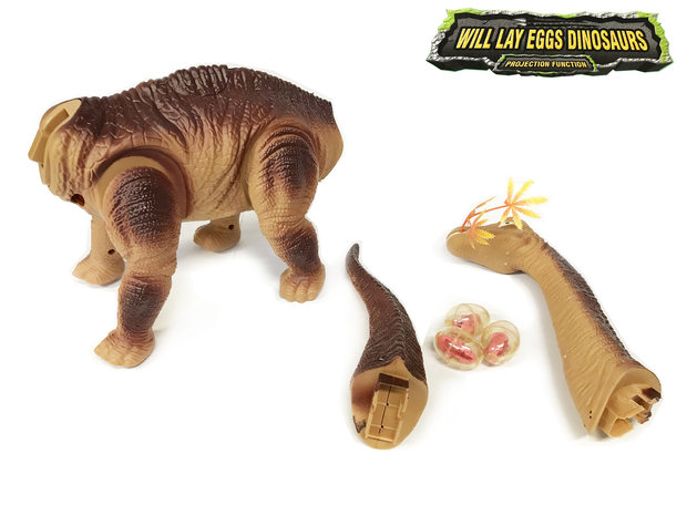 Jaarlijks Sinis welvaart Dinosaurus speelgoed - Diplodocus - Dino geluiden - legt eieren - 51CM -  Q&A Groothandel