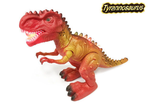 Dinosaurus speelgoed - Tyrannosaurus - met lichtjes en dinosaurus geluid 32 CM