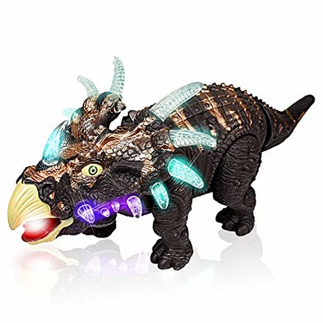 Dinosaurus speelgoed - Triceratops - met licht en Dino geluid 35CM