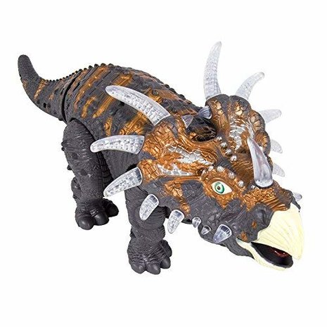 Dinosaurus speelgoed - Triceratops - licht en Dino geluid 35CM Q&A Groothandel