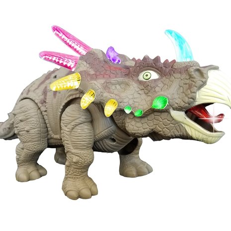 Dinosaurus speelgoed - Triceratops - met licht en Dino geluid 35CM