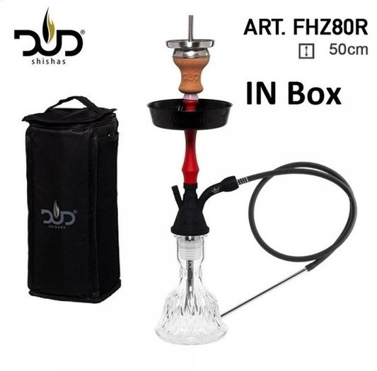 Dud Shisha Waterpijp Cairo Red 50cm Stainless Steel Compleet Set Dud Tas Q A Grosshandel