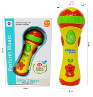 Speelgoed kinder microfoon met 12 muzikale instrumenten - Little Singer microphone m