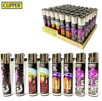 Clipper Aanstekers- 48 stuks- Vuursteen aansteker - na vulbaar