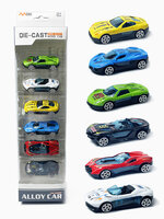 Mini sport auto's set 6 stuks - model auto's Die Cast