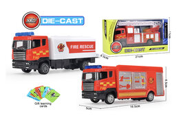 Speelgoed Die cast voertuigen -brandweerwagens mix assortiment 17cm