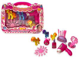 Speelgoed make up koffer incl. accessoires en pony's