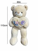 Knuffelbeer met Hart I LOVE You Bruine 110cm