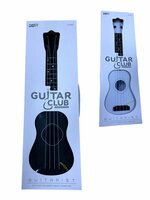GUITAR BLACK AND WHITE - CHILDREN'S GUITAR 4 STRINGS 57CM