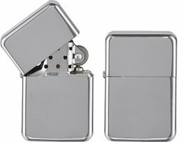 Vuursteen - Benzine aansteker - Klassieke aansteker - Zilver - TOM®