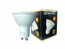 LED GU10 Spot - wit licht 5W 7500k 85-265v 50/60Hz Ø5cm