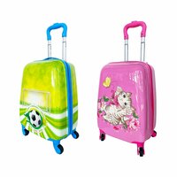 Kinder Koffer - Kitten & voetbal Print - Handbagage - 31L)