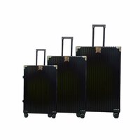 kofferset Klassiek met harde schaal, PC ABS aluminium 4 metalen hoeken voor bescherming