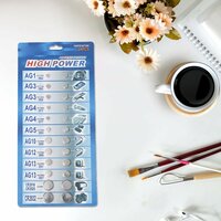 Knopfzellenbatterien sortiert, 24 Stück