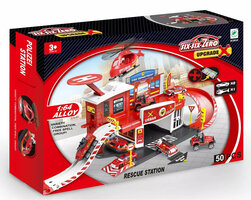 Brandweer Station Garage Set - 50 Delen - 65CM - Fire Sation 