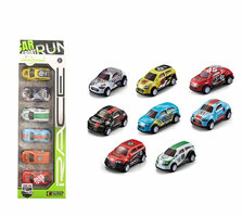 Race Sport cars - 6 verschillende mini auto's met pull back drive 