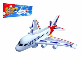 Speelgoed vliegtuig Airbus met geluid en lichtjes- kan rijden - 27CM Inclusief batterij