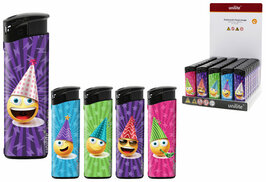 Aanstekers Pocket Cats – Schattige  Emoji Print - Fix Flame Aanstekers 50 stuks per tray 