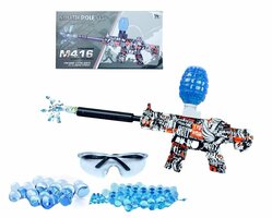 Gel Blaster- Elektrische pistool - Red Graffiti - compleet set incl. gel ballen - oplaadbaar - 48CM