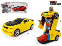 Transform - Robot Race car - robot en auto 2in1 - met geluid en Led lichten - 20CM Transform - Robot Race car - robot en auto 2in1 - met geluid en Led lichten - 20CM