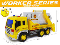 Vrachtwagen met laadbak-kiepbak - lichtjes en geluid - werkvoertuig Workers Series (26cm) Vrachtwagen met laadbak-kiepbak - lichtjes en geluid - werkvoertuig Workers Series (26cm)