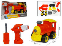 RC DIY trein speelgoed bouw set 24 stuks - 4in1 - afstandsbediening en schroefboormachine - City Tourist train RC DIY trein speelgoed bouw set 24 stuks - 4in1 - afstandsbediening en schroefboormachine - City Tourist train