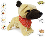 Blaffende speelgoed hondje - Met 7 verschillende kunstjes op geluid/aanraken - Voice Control Pets clap dog- 29CM Blaffende speelgoed hondje - Met 7 verschillende kunstjes op geluid/aanraken - Voice Control Pets clap dog- 29CM