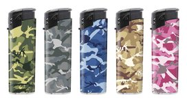 Unilite klik aanstekers - Army - electronic lighters - navulbaar Tray (50stuks) Unilite klik aanstekers - Army - electronic lighters - navulbaar Tray (50stuks)