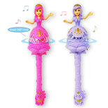 Prinsessenstaf met muziek en lichtjes - toverstaf - flash stick 37CM -Groothandel Prinsessenstaf met muziek en lichtjes - toverstaf - flash stick 37CM -Groothandel