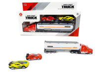 Autotransporter met 2 auto's - Tankwagen 1:58 - DIE-CAST TRUCK SERIES - model auto's Autotransporter met 2 auto's - Tankwagen 1:58 - DIE-CAST TRUCK SERIES - model auto's