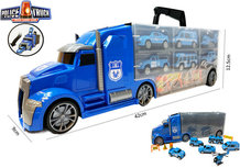 Politie Vrachtwagen set koffer - speelgoed politie 10-delig set- Mega Police truck - 42CM Politie Vrachtwagen set koffer - speelgoed politie 10-delig set- Mega Police truck - 42CM