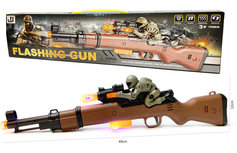 Flashing gun shotgun speelgoed jachtgeweer - Olympia - met licht - tril functie en schietgeluiden - 49CM Flashing gun shotgun speelgoed jachtgeweer - Olympia - met licht - tril functie en schietgeluiden - 49CM