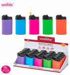 Unilite klik aanstekers - navulbaar - 20 stuks in een display - 5 ass. soft color Unilite klik aanstekers - navulbaar - 20 stuks in een display - 5 ass. soft color