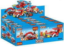 COGO 3018 Fire Fighter Brandstation bouwblokken - Display van 8 sets verschillende bouwsteentjes -brandweer COGO 3018 Fire Fighter Brandstation bouwblokken - Display van 8 sets verschillende bouwsteentjes -brandweer